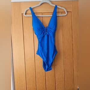 Stylish Blue One Piece Swimsuit